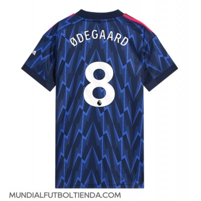 Camiseta Arsenal Martin Odegaard #8 Segunda Equipación Replica 2025-26 para mujer mangas cortas Camiseta Arsenal Martin Odegaard #8 Segunda Equipación Replica 2025-26 para mujer mangas cortas